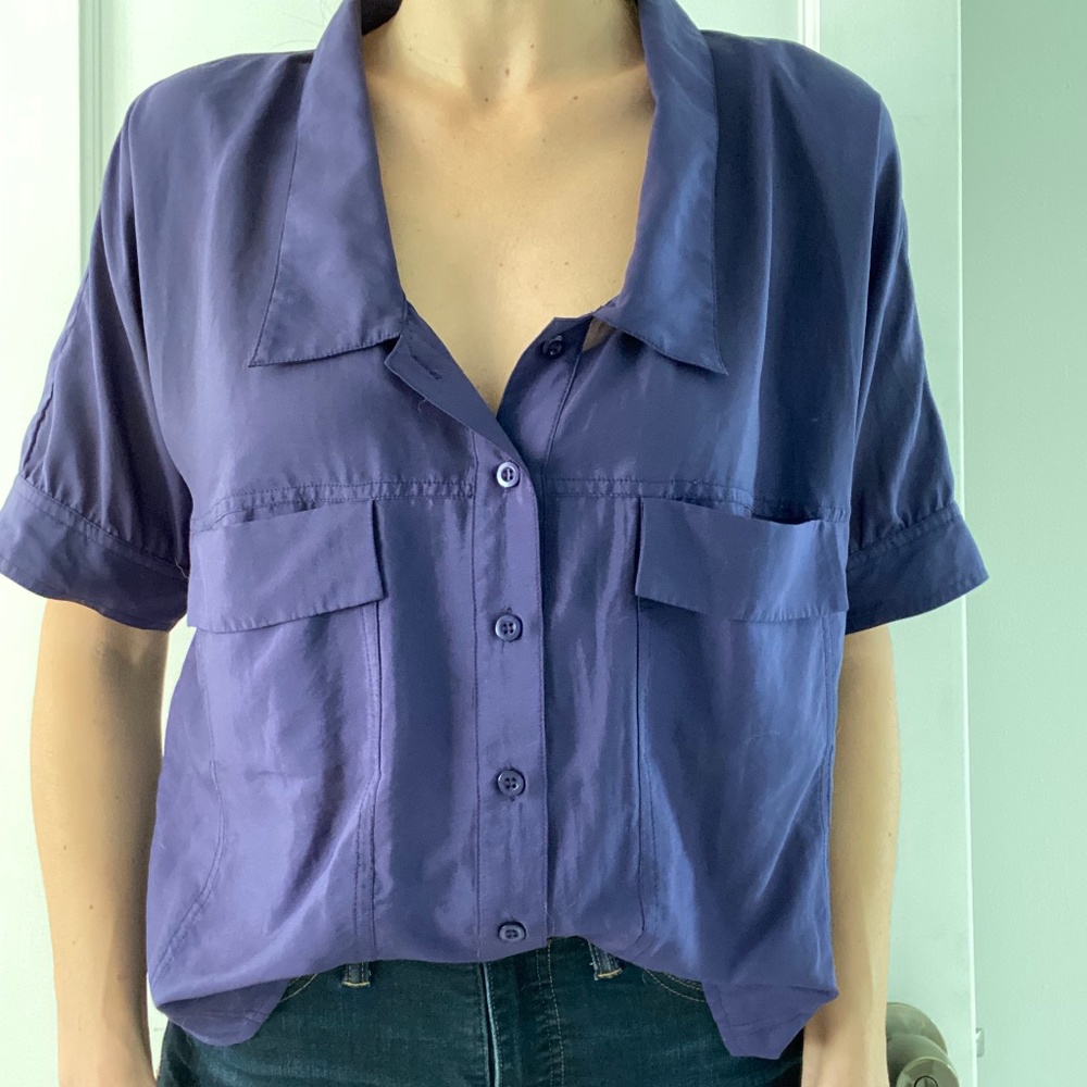 BCBG Button-up Blouse